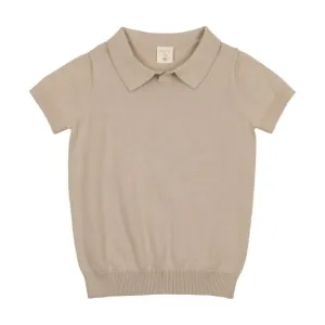 Analogie Taupe SS Knit Polo