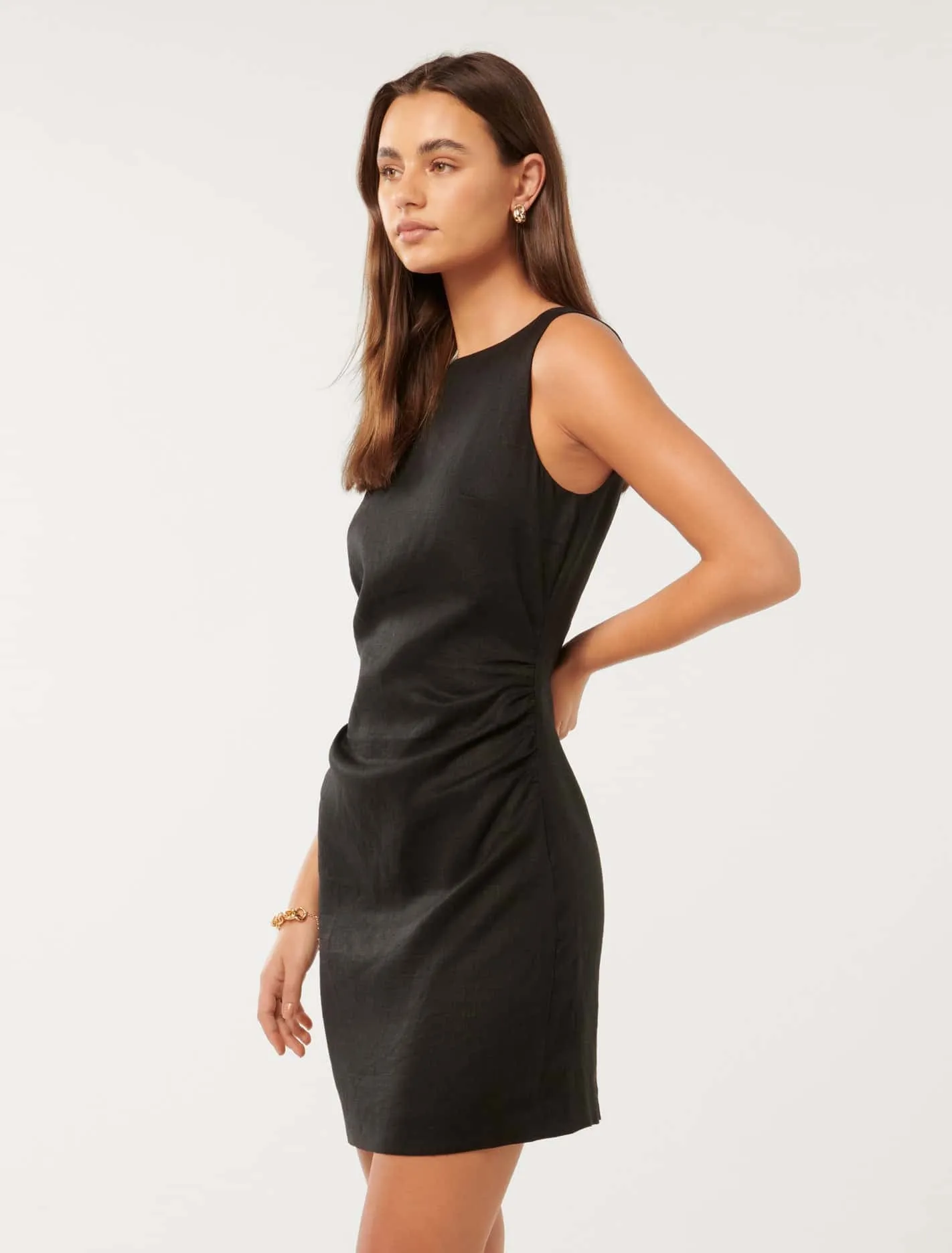 Arianna Ruched Waist Mini Dress