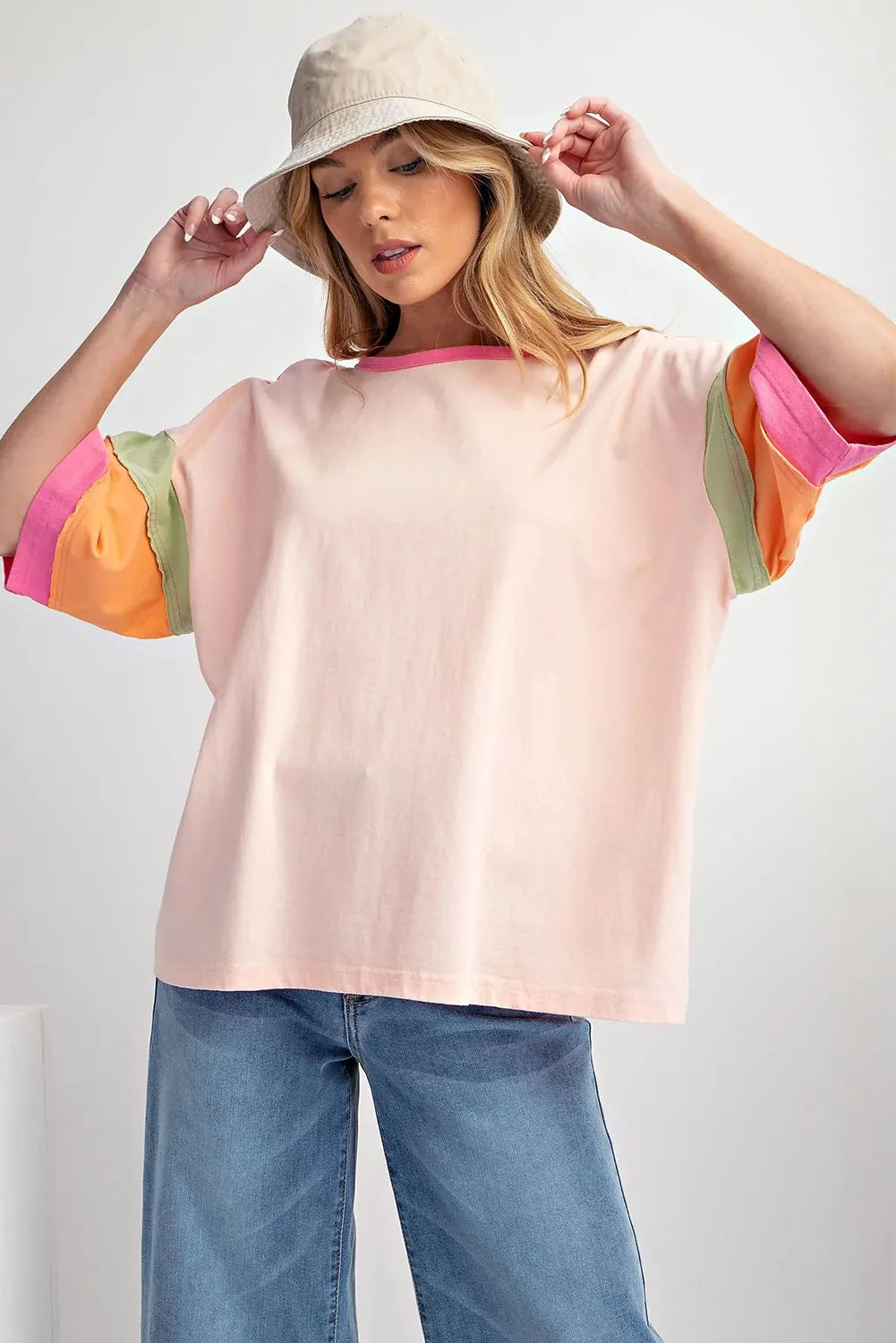 Burst of Color Top - Pink