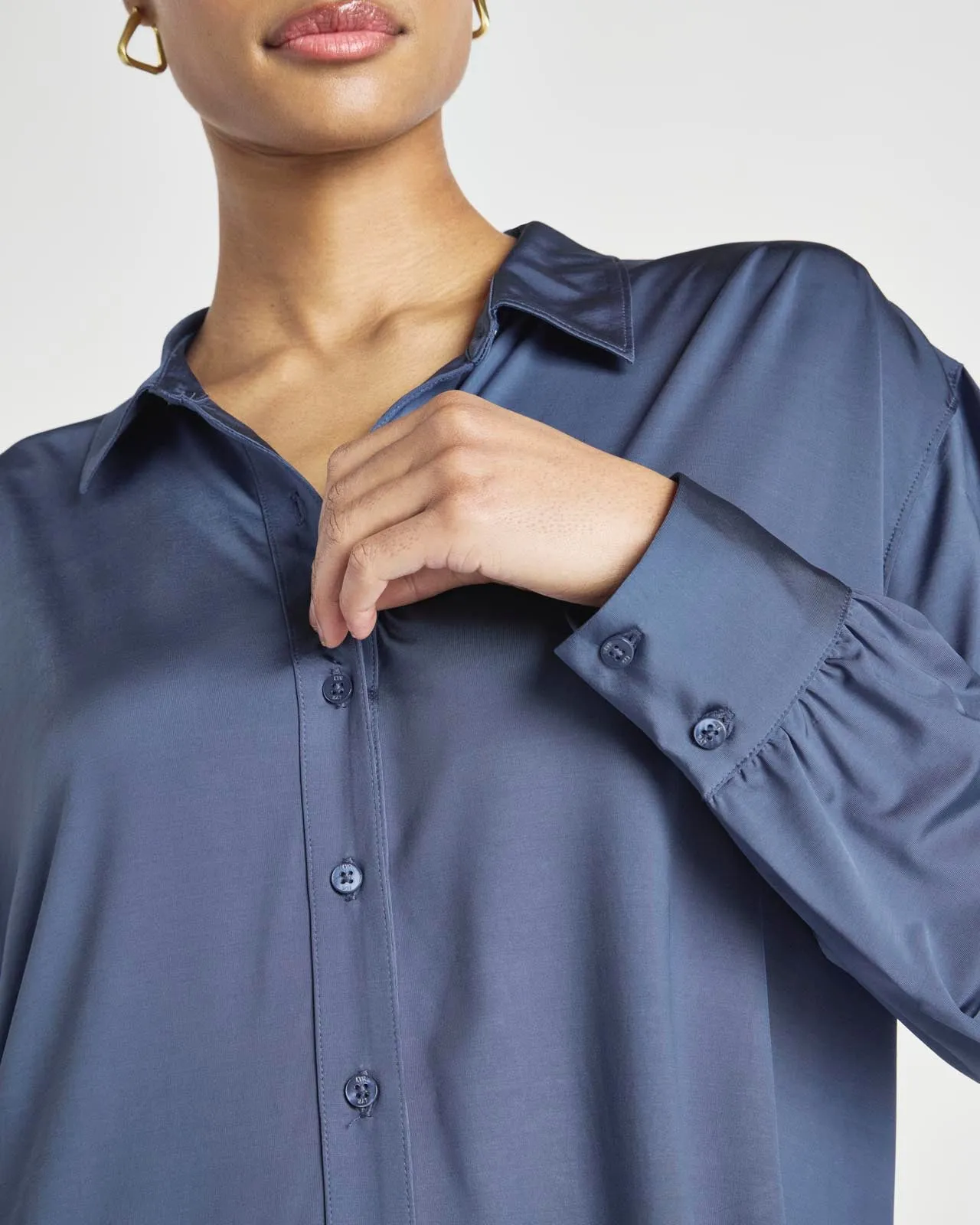 Charmeuse LYR Button Down