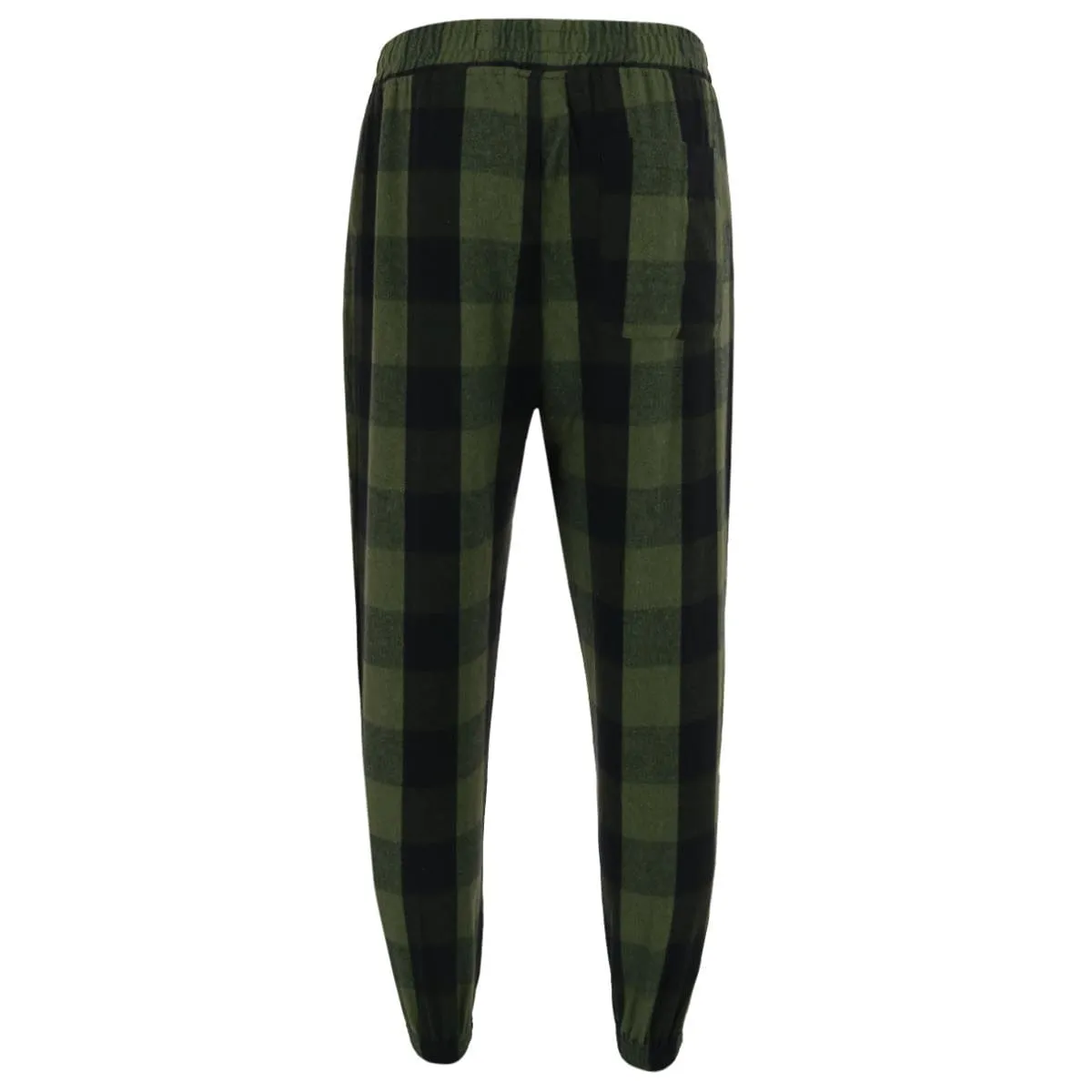 CTM® Men's Big & Tall Flannel Plaid Jogger Pant