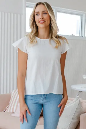 FINAL SALE | Malory Top White