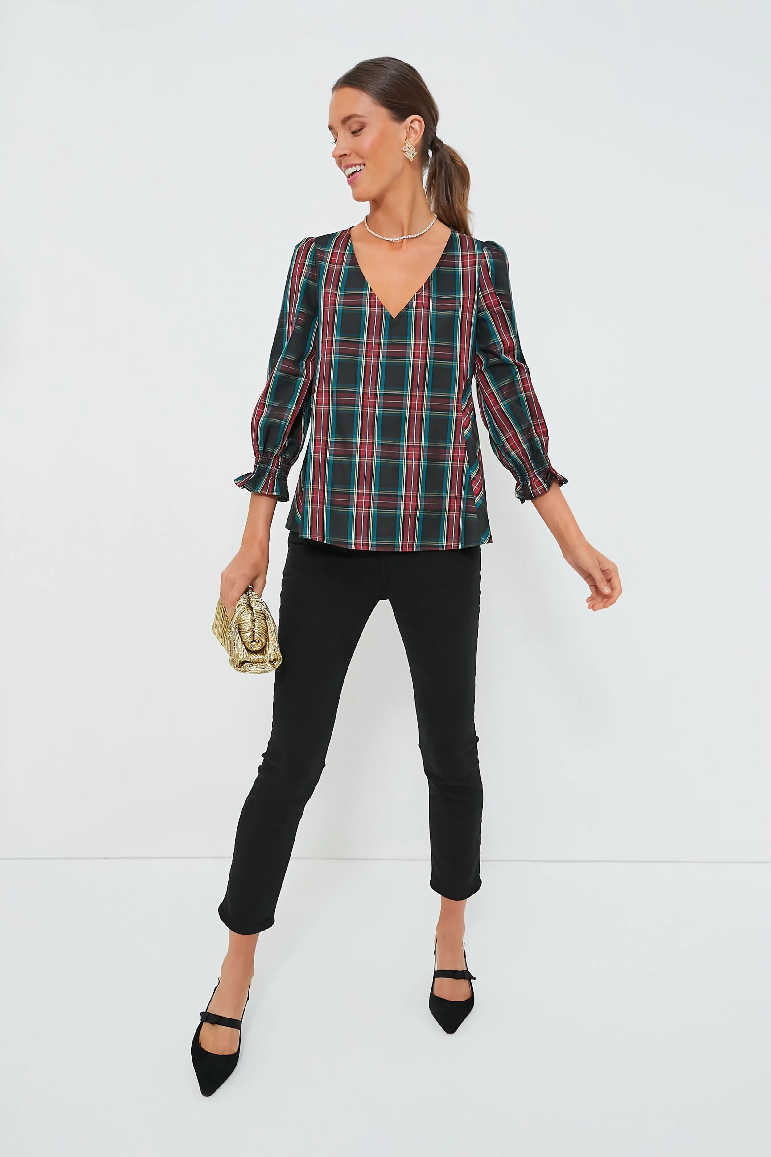 Highland Plaid Easton Blouse