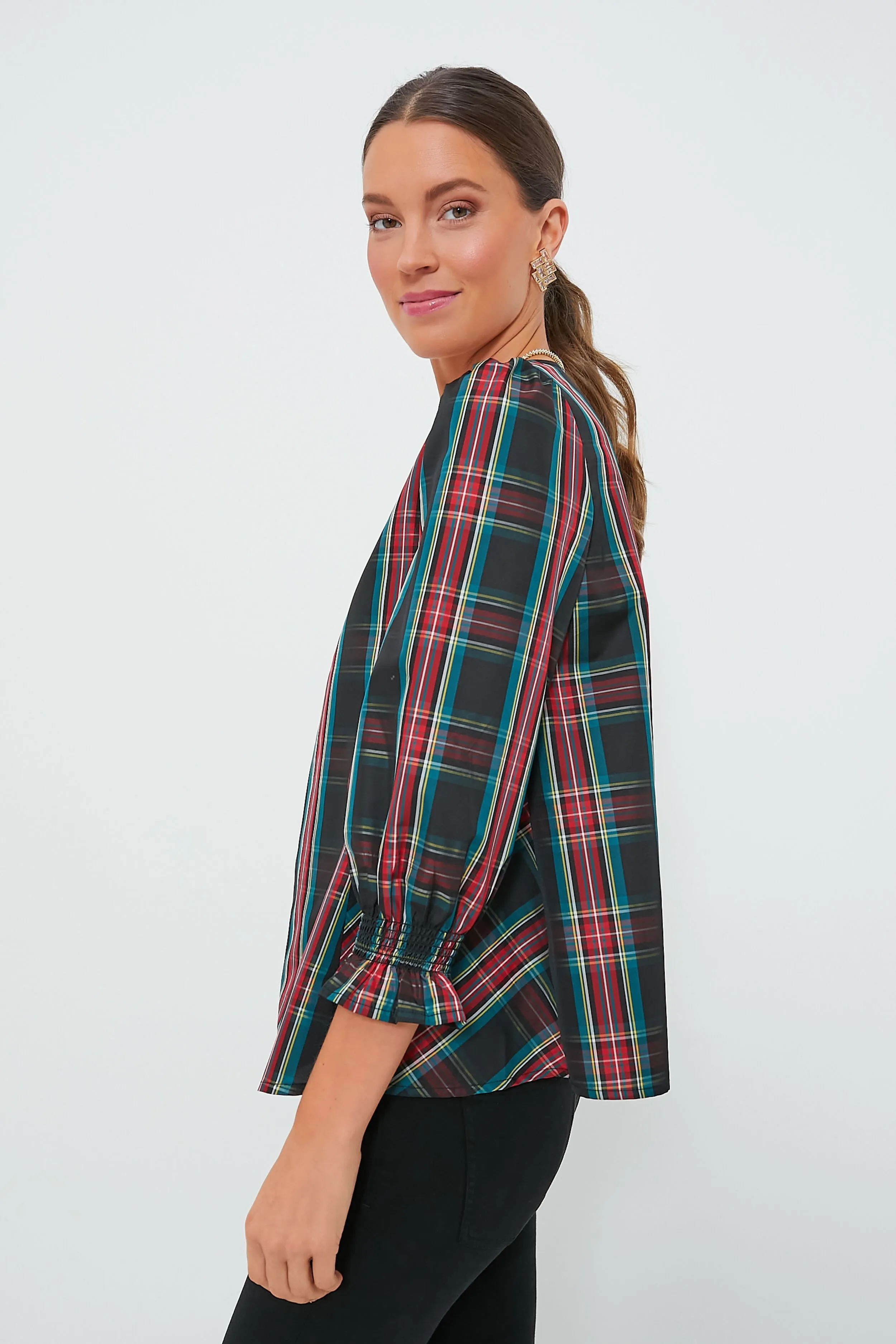 Highland Plaid Easton Blouse