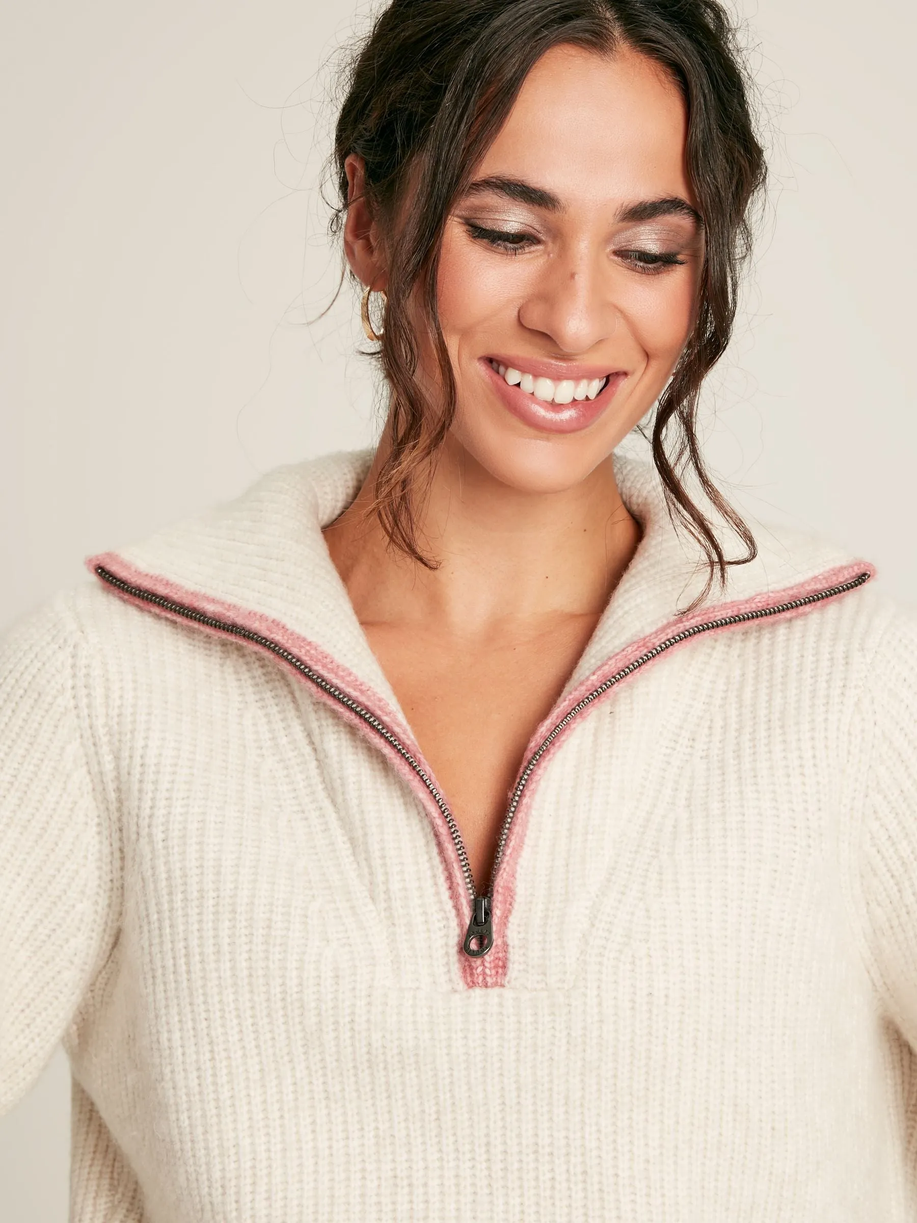 Joules Jada Quarter Zip Jumper