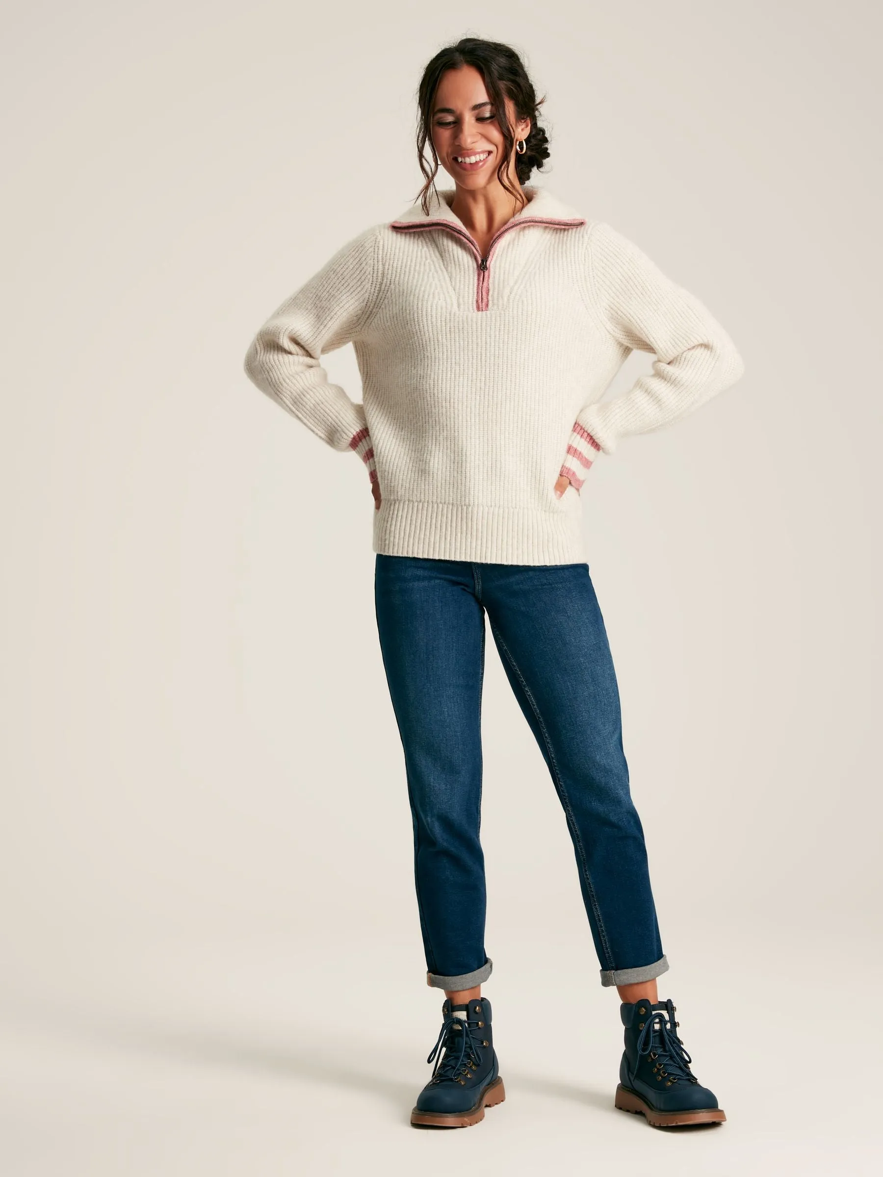 Joules Jada Quarter Zip Jumper