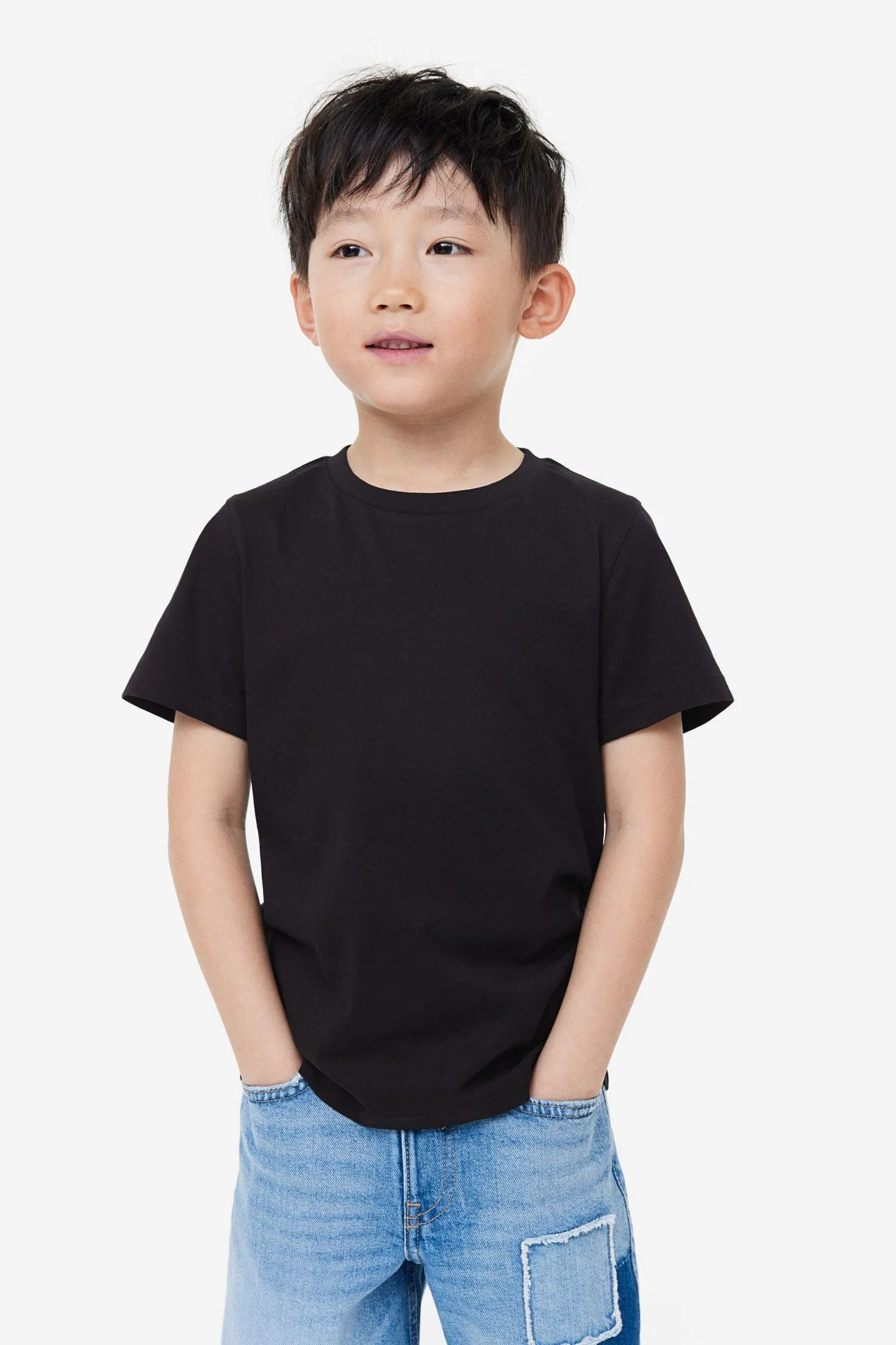 Kids Unisex Cotton lycra Tees stretchable - Half Sleeves