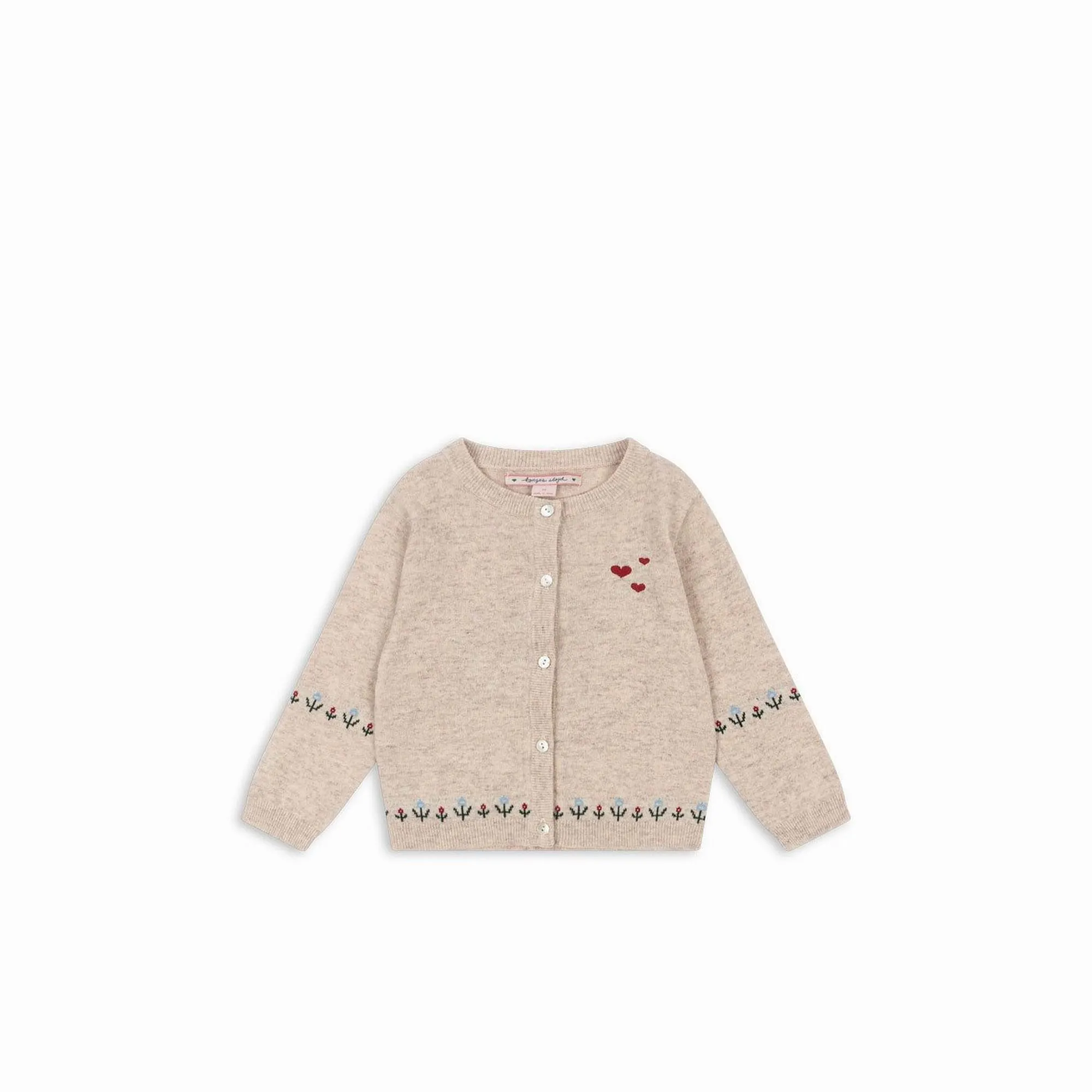 Konges Sløjd Eli Knit Cardigan-Off White Melange