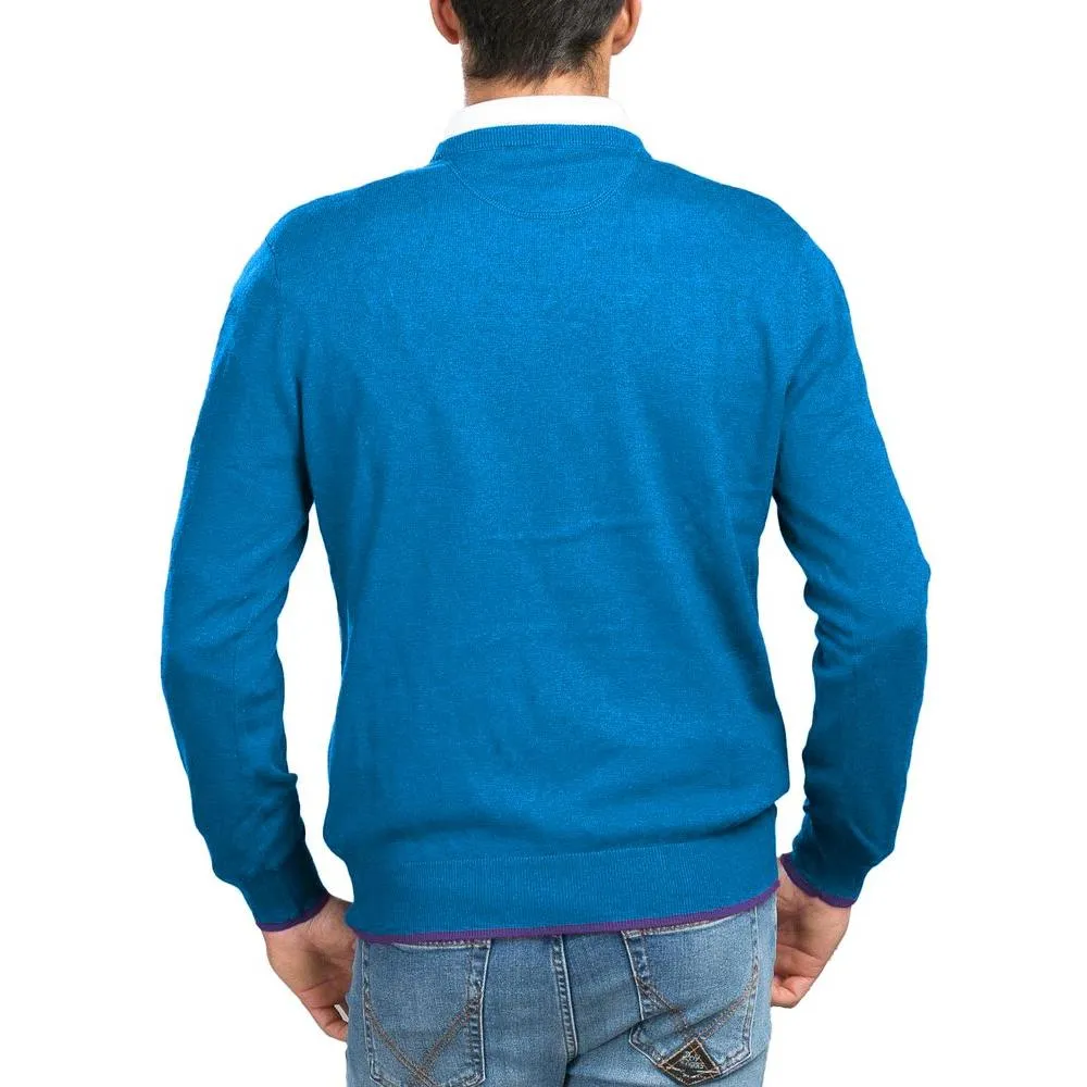 La Martina Light Blue Acrylic Sweater