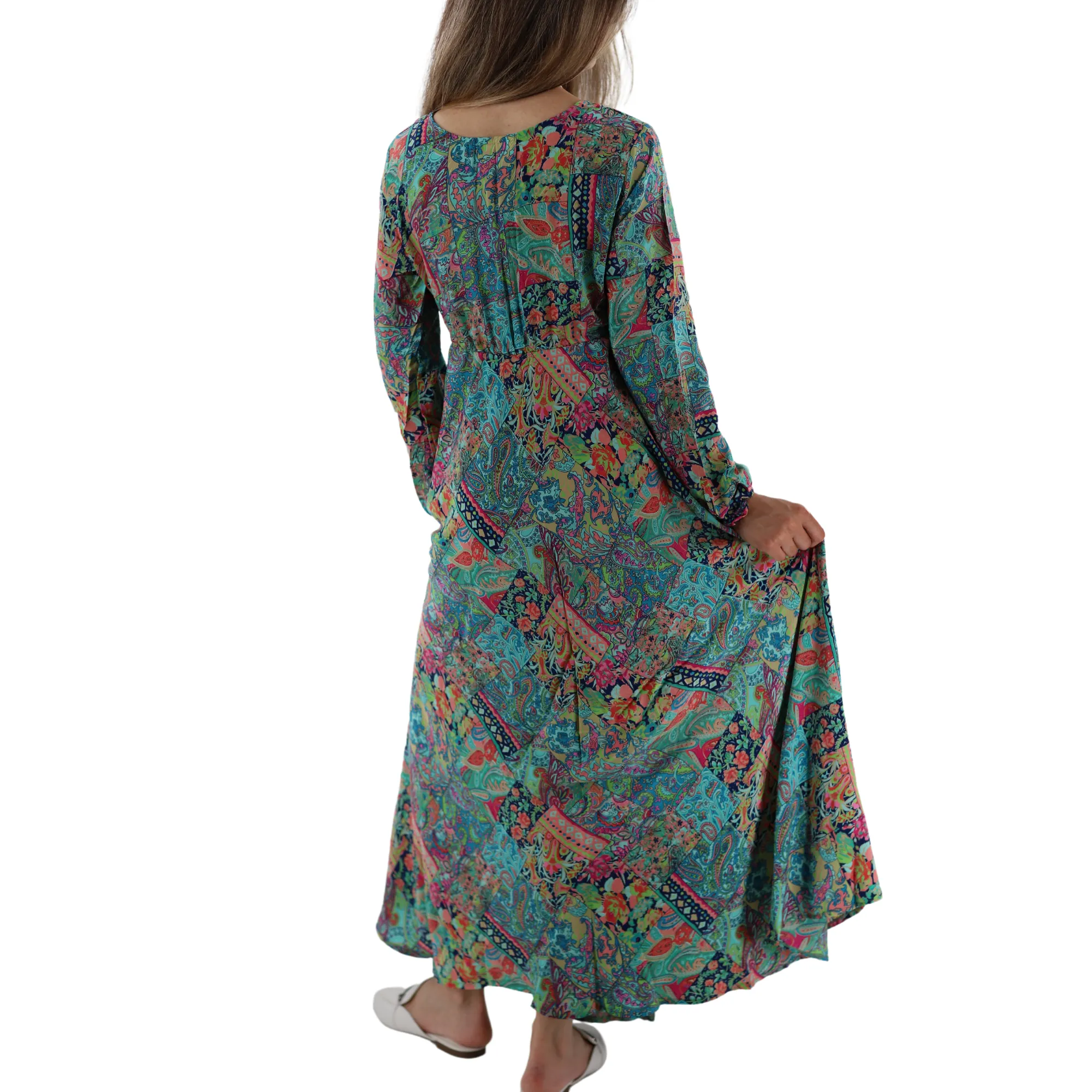 Long Flowy Floral 'Emilia' Maxi Dress