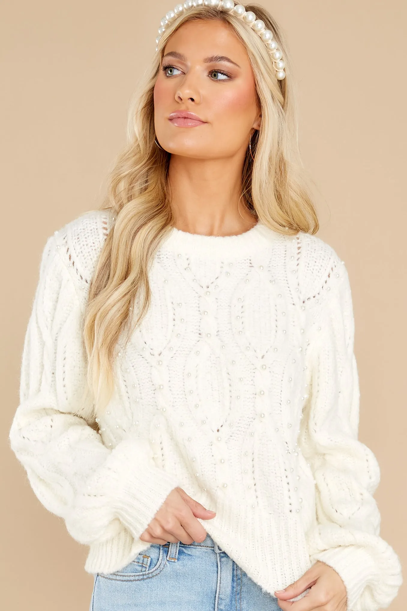 Loving Game Ivory Sweater