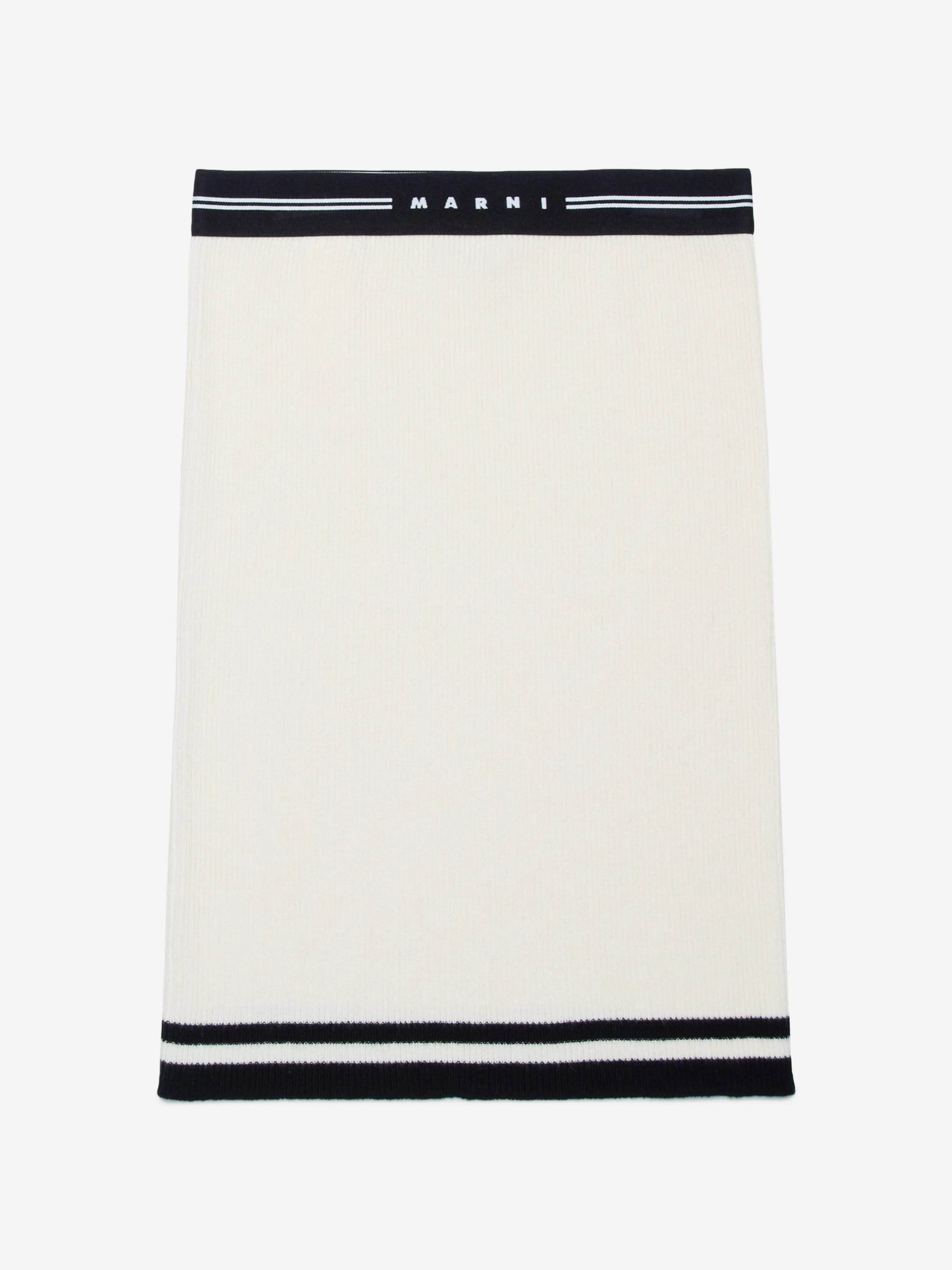 MARNI Girls Cashmere Skirt in Ivory