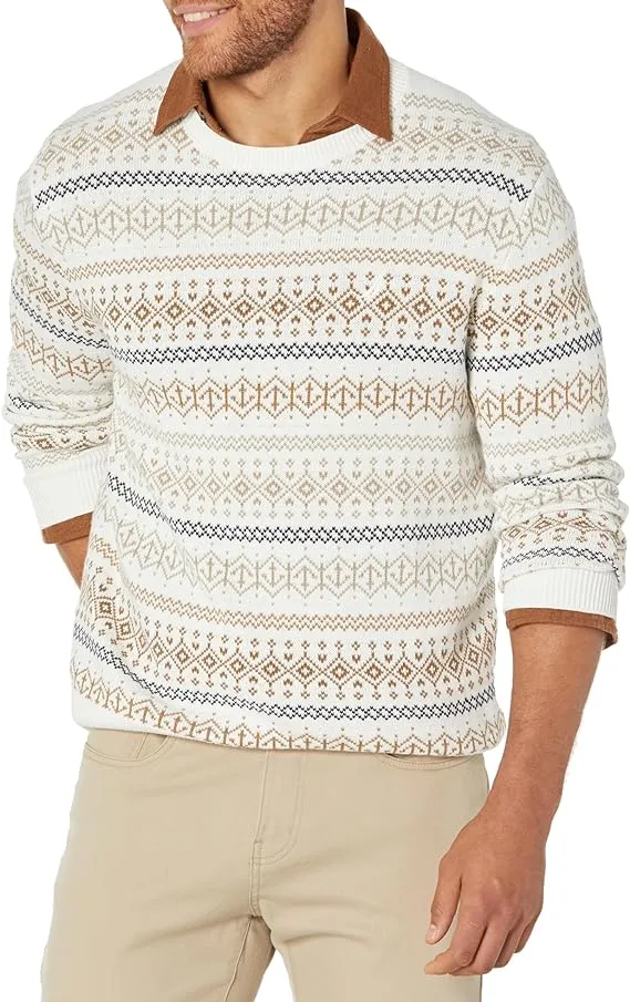 Nautica Men's Fair Isle Crewneck Sweater