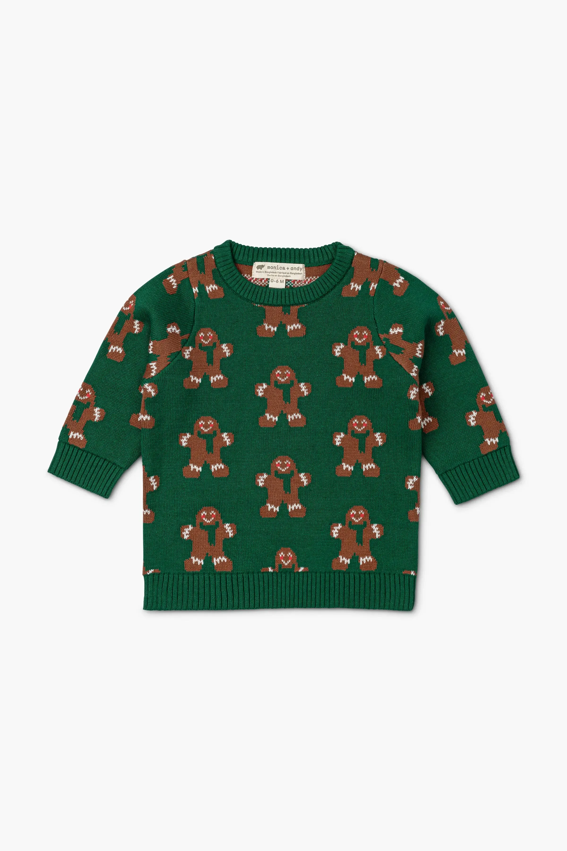 Organic Knit Sweater_Joyful Gingerbread