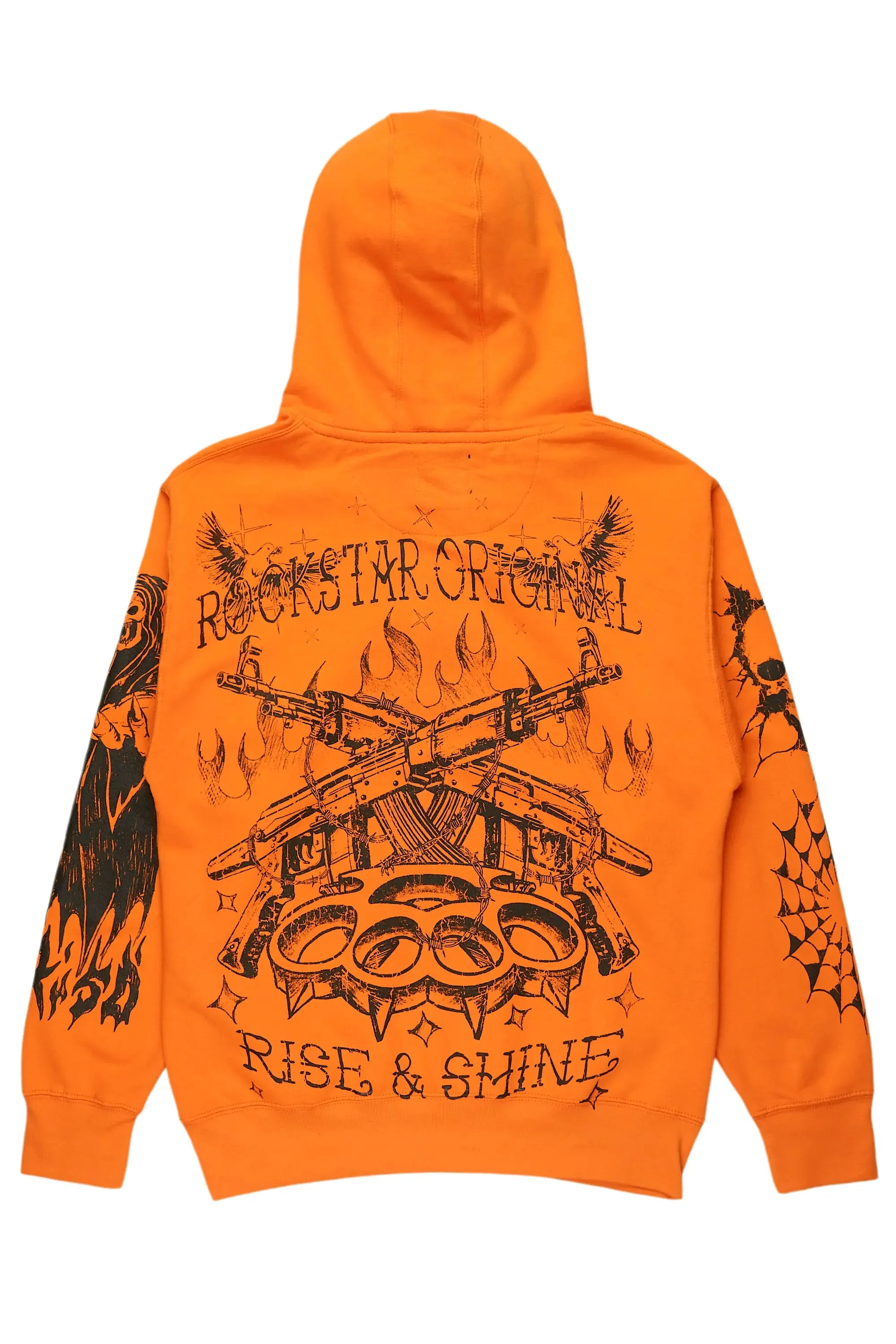 Pogboom Orange Graphic Hoodie