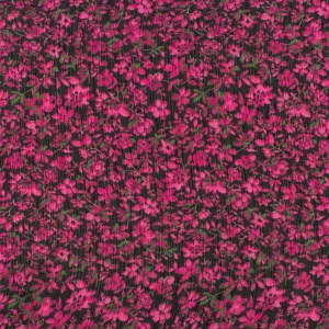 Printed Chiffon - AMANDA - Flowers - Black