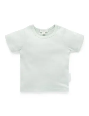 Purebaby Organic Rib Tee - Pistachio