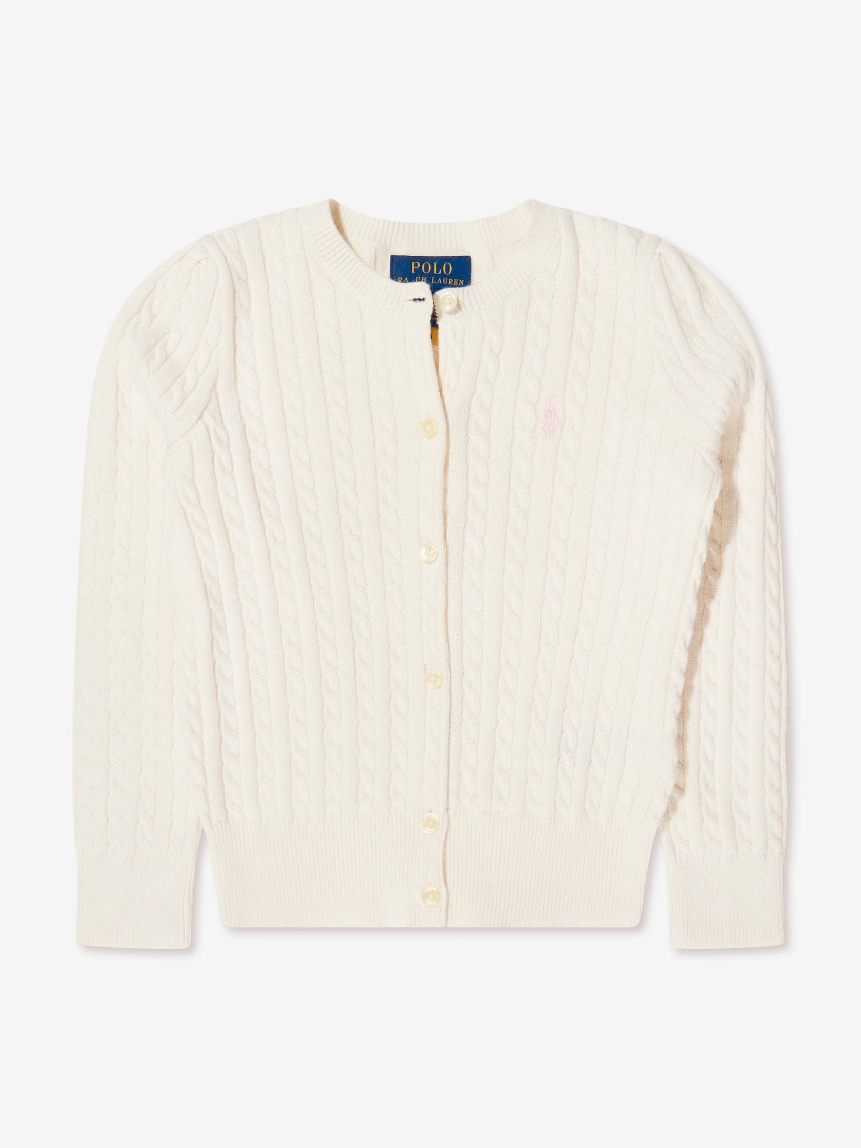 Ralph Lauren Girls Cable Knit Cardigan