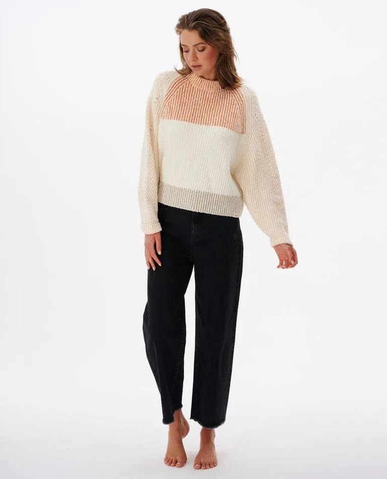 Rip Curl Seeker Crew Sweater-Natural