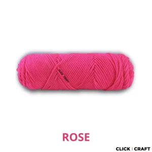 Rose Knitting Cotton Yarn | 8-ply Light Worsted Double Knitting