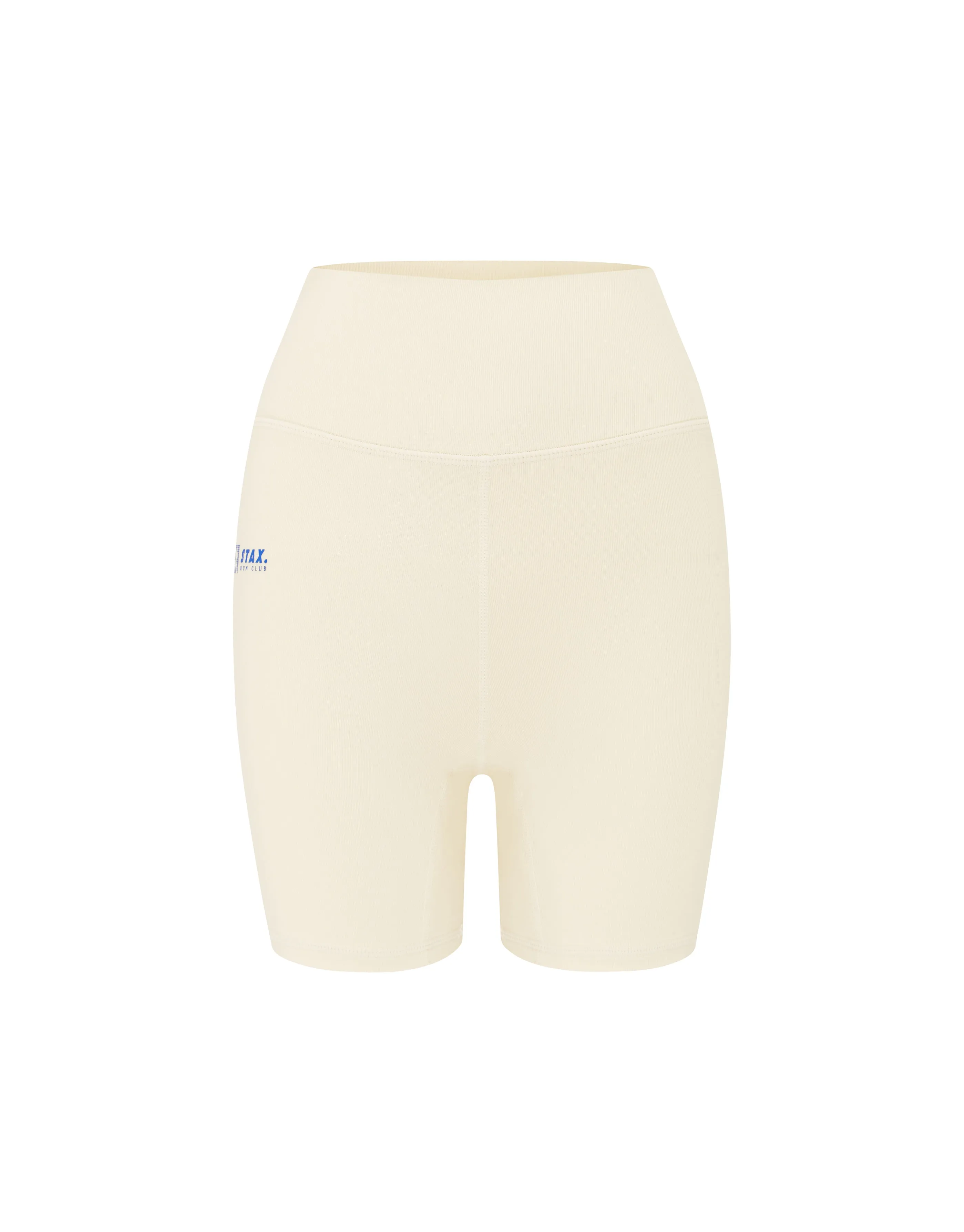 Run Club 2 Cotton Bike Shorts Midi - Cream