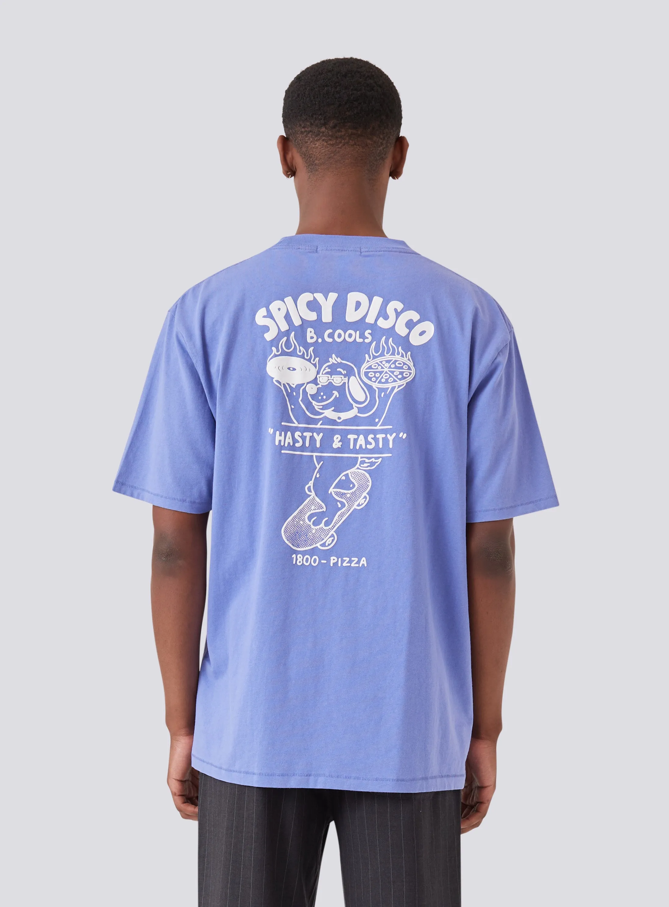 Spicy Disco Tee Washed Blue