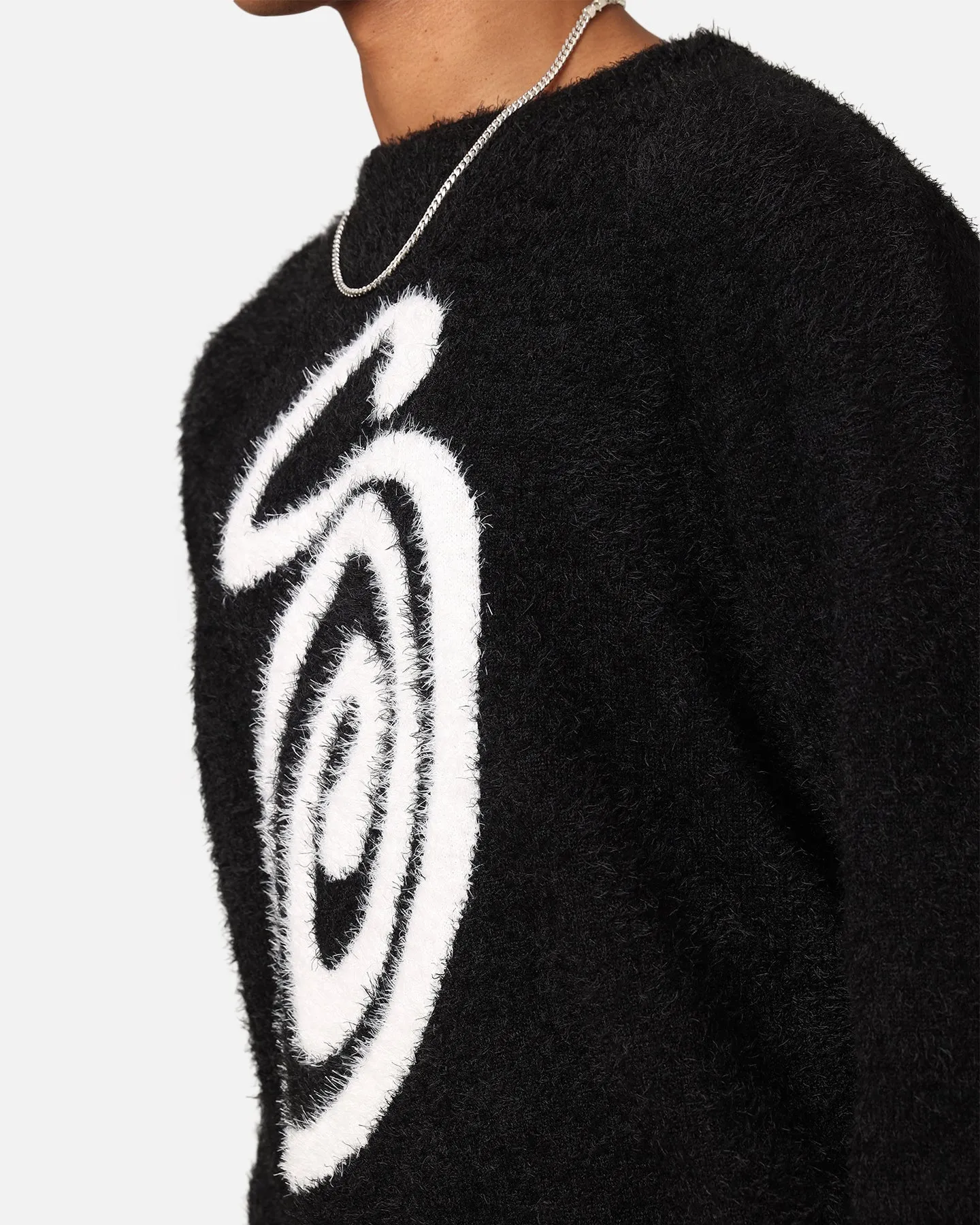 Stussy Fluffy Sweater Black