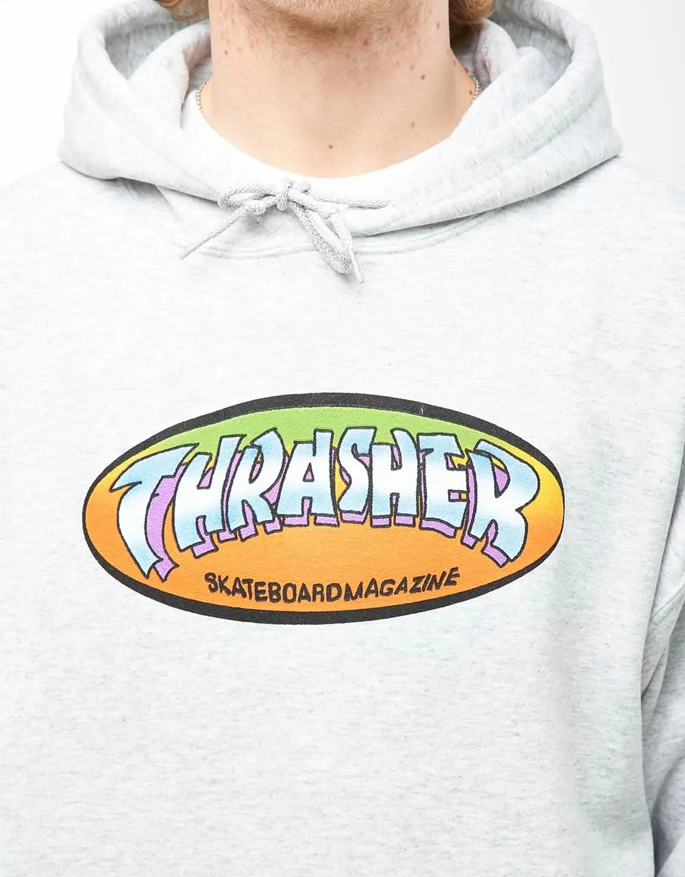 Thrasher Ninety-Five Pullover Hoodie - Ash Grey