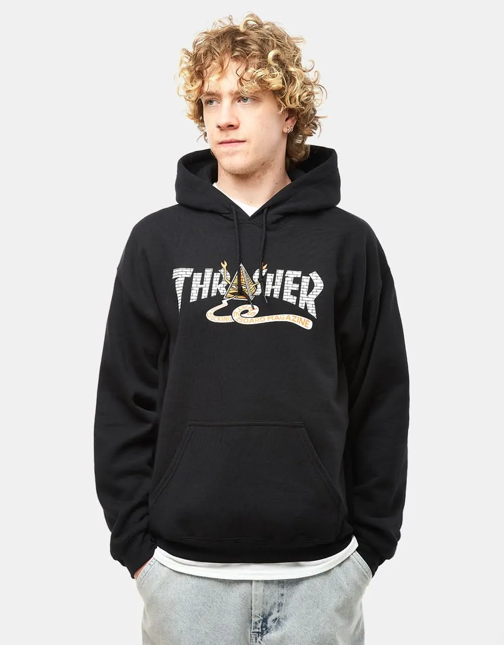 Thrasher x Toy Machine Pyramid Pullover Hoodie - Black