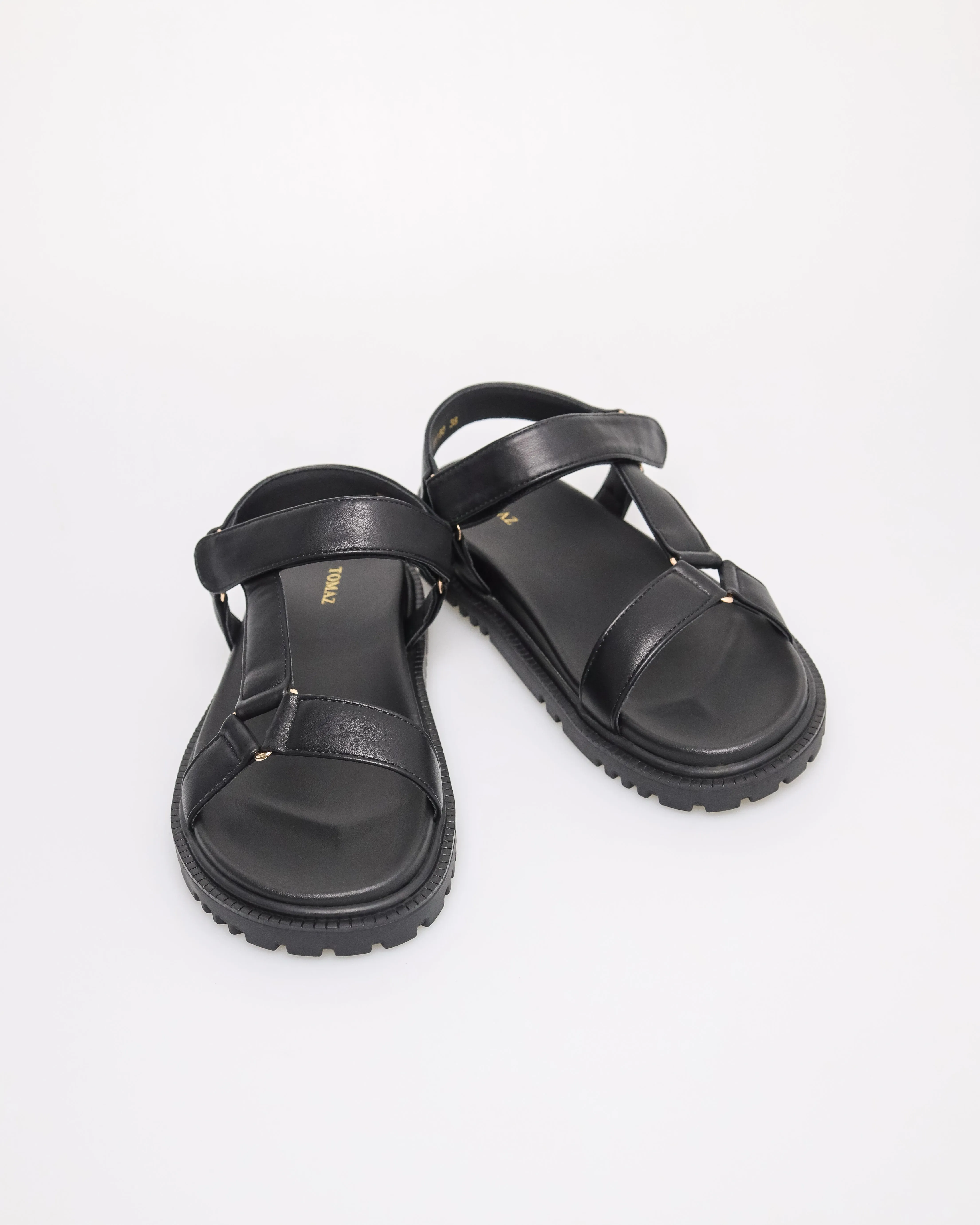 Tomaz YX150 Ladies Slingback Sandals (Black)