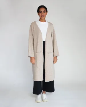 Whitney-Rose Virgin Wool Cardigan In Beige