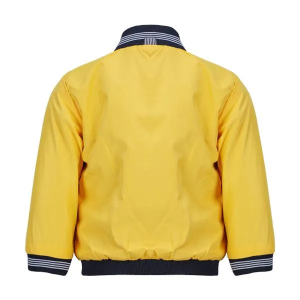 YELLOW/NAVY REVERSIBLE WIND BREAKER BOYS JACKET