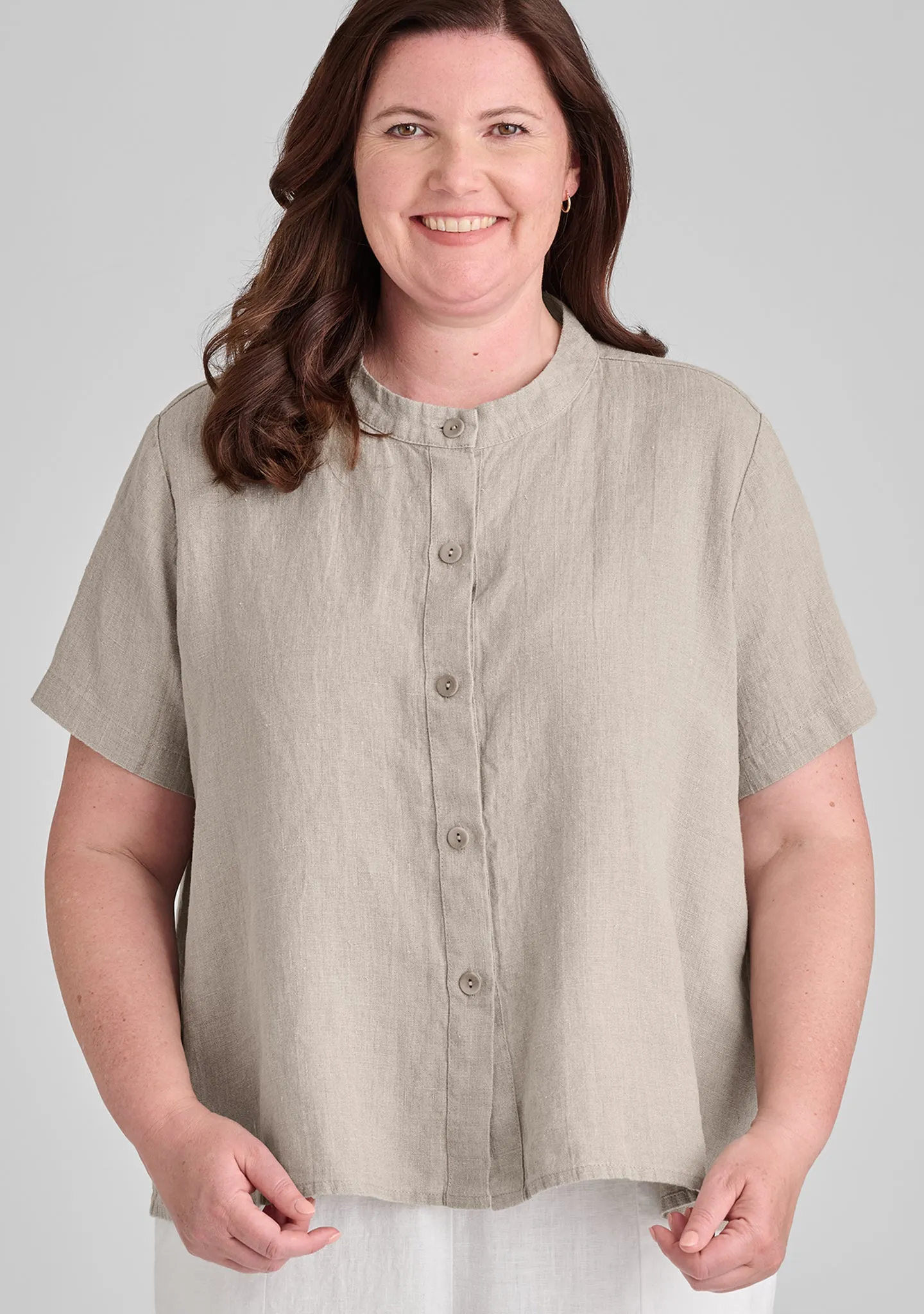 Zdenka Blouse - Linen Button Down Shirt